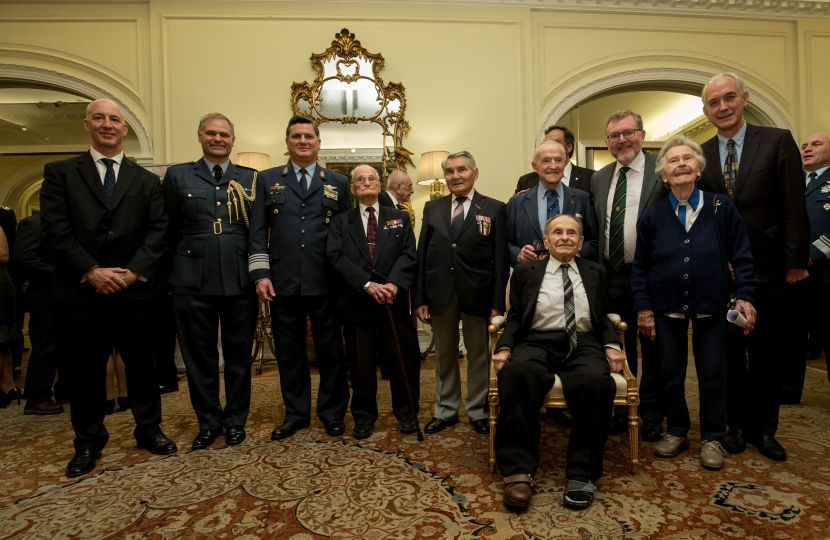 David with RAF Veterans from Britain and Argentina