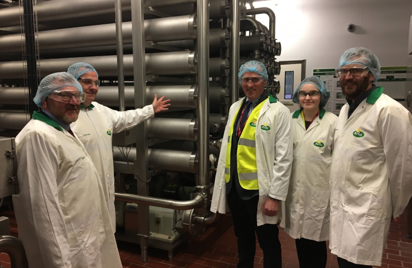 David visited the Arla site recently