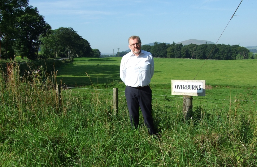 David has long campaigned against a quarry at Overburns
