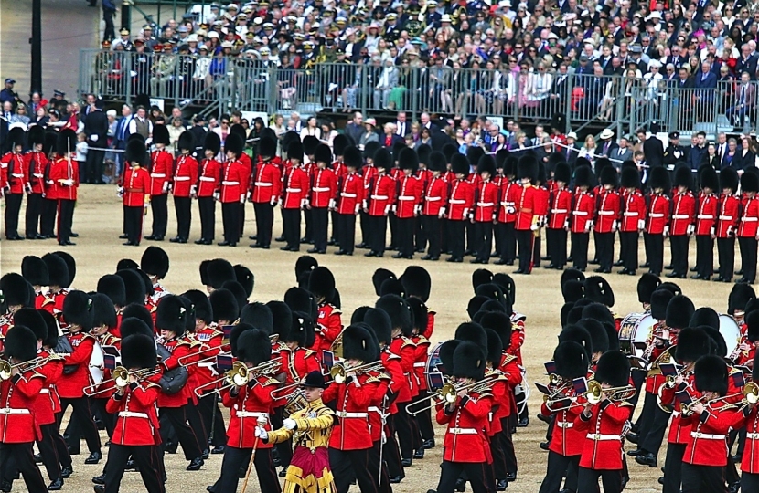 the Trooping of the Colour in London on Saturday marked The Queen's official birthday