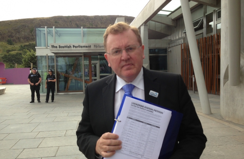 David Mundell takes rail petition to Holyrood