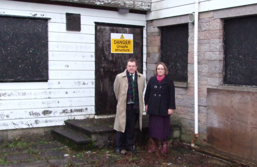 David with local campaigner Elly Hurren