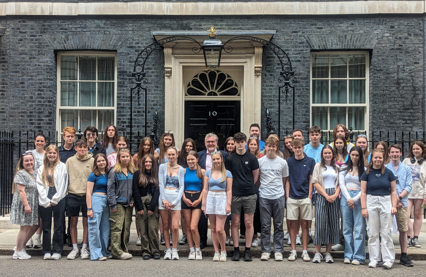 Peebles High School visit Downing Street