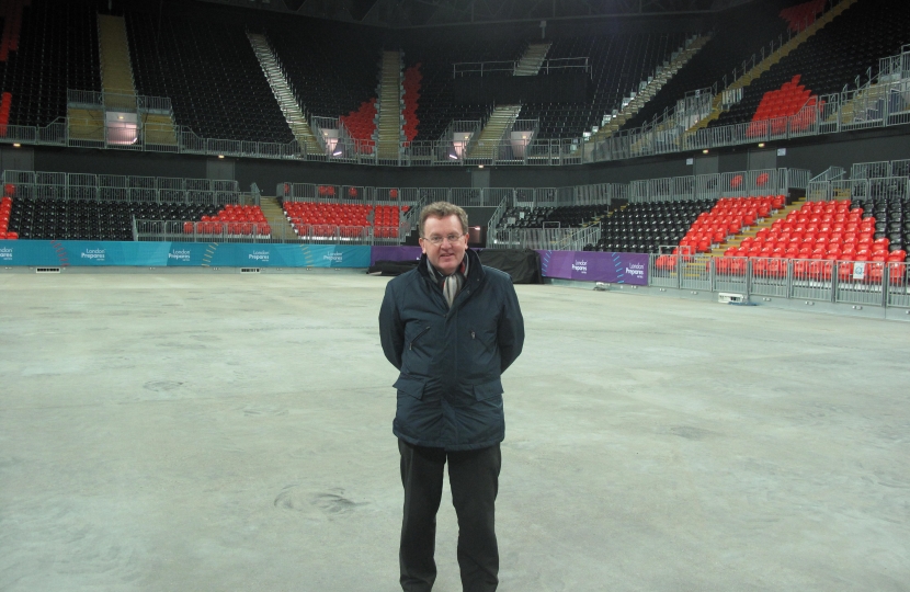 David Mundell MP visits the Olympic site