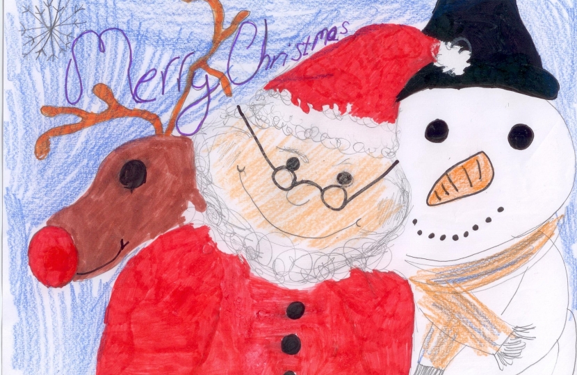 Lauren's winning Christmas Card Design