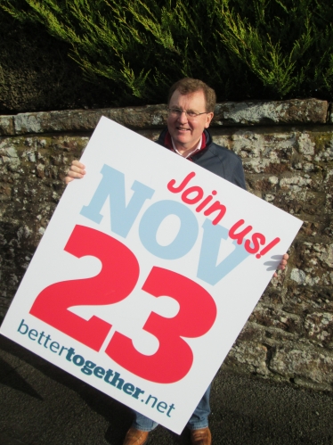 David Mundell campaigning for 'Better Together'