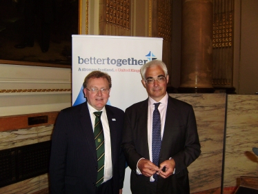 David Mundell MP with Alistair Darling, Chairman of the Better Together Campaign
