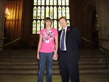 David Mundell MP welcomes Lucy Hobson to Parliament