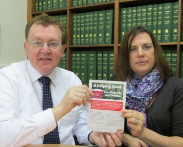 David Mundell launches scheme with Julie Pirone, Royal Mail